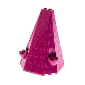 1X Lego Tower Roof 6X8X9 Magenta Pink Castle Belville 7577 42000 10487 33215