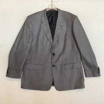 Blazer Club Room Para Hombres 46R Gris Espiga 2 Botones Lana Seda Cachemira Deporte Foto 1 de 4