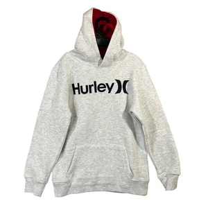 Hurley Kids Pullover Hoodie Size M(10/12) (Birch Heather) Boy's Clothing - Picture 1 of 13