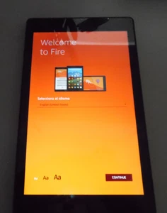 Amazon Fire HD 8 (7th Generation) 16GB 8" Black Tablet Model SX034QT - Picture 1 of 7