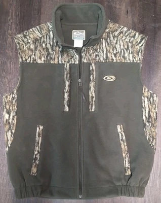 Drake Men's MST Windproof Layering Vest Size Medium, Green With Camo, Polyester - Image 1 of 4