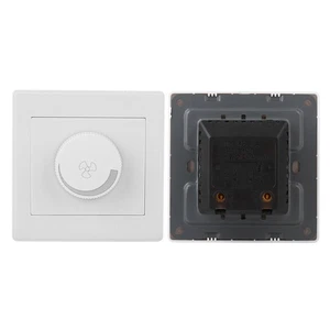 AC250V 100W 86x86mm Ceiling Light Fan Speed Control Switch Panel ZC - Picture 1 of 7