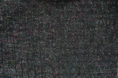 BLACK STRIPE MULTI SHINE  2 WAY  STRETCH COTTON POLYESTER  FABRIC  66X58 INCHES - Image 1 of 2