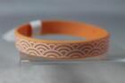 Bracelet unisexe silicone Good Fortune - orange avec design - amis - neuf avec étiquette