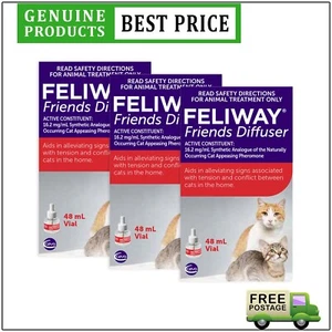 Feliway Friends 3 Pack of Refill 48 Ml For Cats and Kittens - Picture 1 of 2