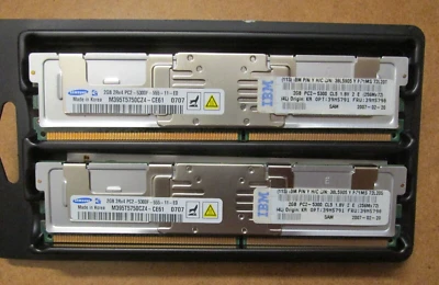 Samsung Server Memory Ram 4GB (2x2GB) PC2-5300F DDR2  M395T5750CZ4-CE61 - Image 1 of 3