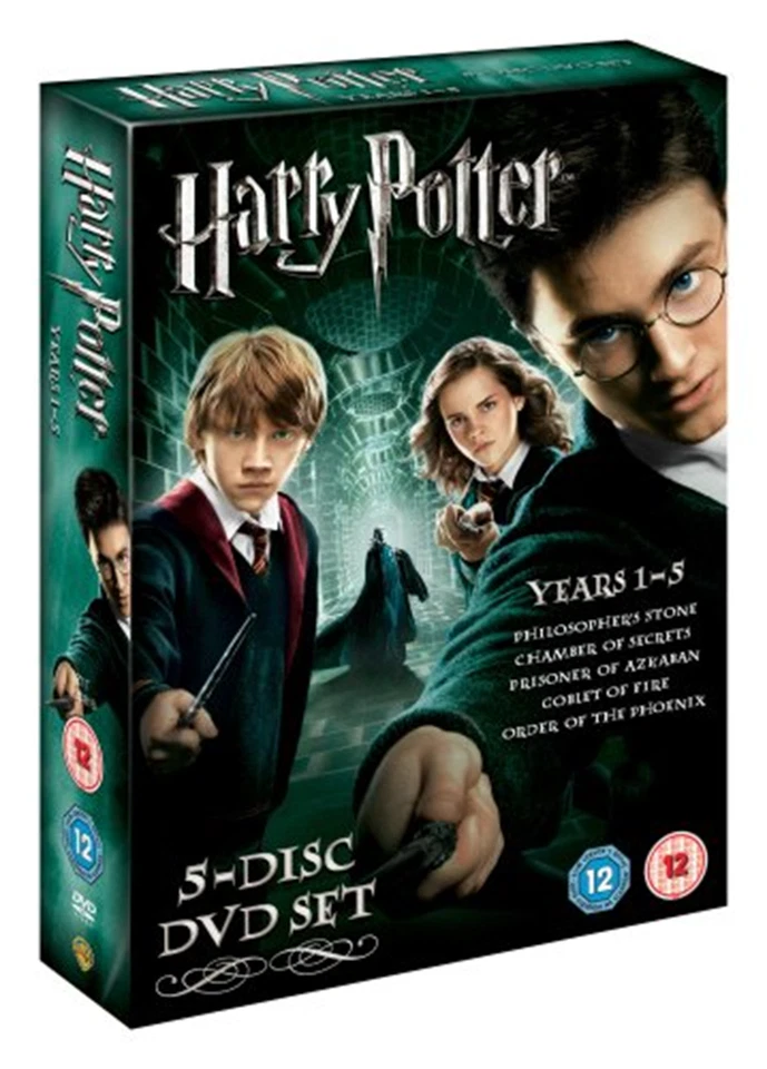 Harry Potter Years 1-5 Box Set DVD Daniel Radcliffe (2007) - Image 1 of 1