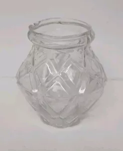 Antique Harlequin Pressed Clear Glass Fairy Light Night, Victorian 1800s - Picture 1 of 7