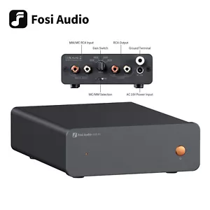 Fosi Audio Box X5 Phono Preamp for MM&MC Cartridge Turntable 4-Level Gain Solid - Picture 1 of 10