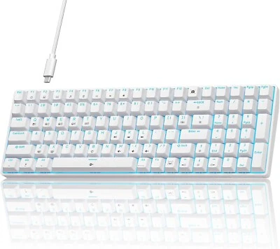 TMKB T98SE Gaming Tastatur, 98 Tasten Mechanische Tastatur mit Blaue Clicky - Bild 1 von 4