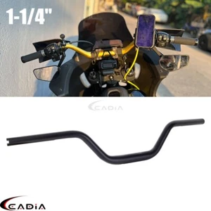 Manillar de curva alta estilo club de 1-1/4" para Harley Touring Dyna Softail Sportster - Imagen 1 de 11