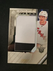 21-22 SP Game Used Andrei Svechnikov Banner Year 🚨🚨🚨 Carolina Hurricanes  - Picture 1 of 2