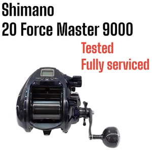 Shimano 20 Force Master 9000 Electric Reel Right Hand Hundle Used Tested F/J JP - Picture 1 of 23