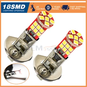 2x H3 H1 LED Bulbs Xenon Car Fog Light Driving Lamp 12V 6000K Hid White 453 UK - Picture 1 of 11
