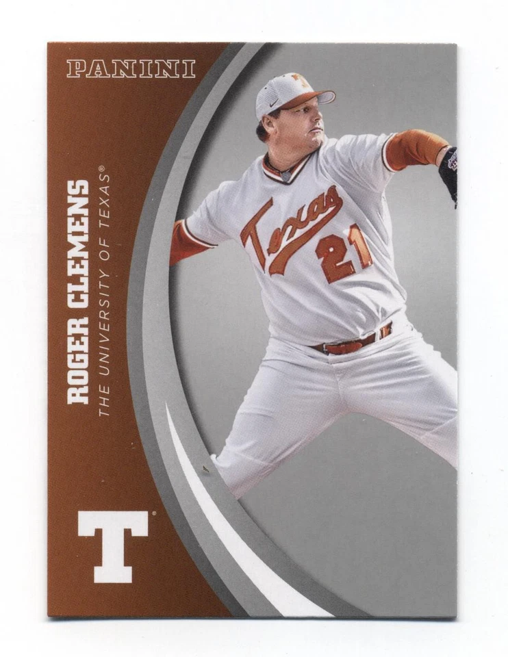 2015 Panini Texas Longhorns Roger Clemens Silver Parallel insert card # 68 - Image 1 of 1