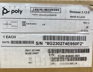 Poly Polycom G7500 4K Ultra HD Video Conferencing Codec (P/N: 7200-85860-001) - Picture 1 of 2