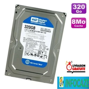WESTERN DIGITAL SATA WD3200AAJS 320GB SATA testé correct CrystaldiskInfo - Afbeelding 1 van 8