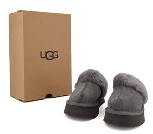 Scarpe pantofole con plateau dischetto da donna nuove in scatola antracite 1122550 - Foto 1 di 4