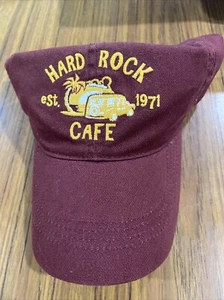 Cappello Baseball Hard Rock Cafe Lake Tahoe Berretto Cinghia Regolabile Rosso Marrone Souvenir - Foto 1 di 3
