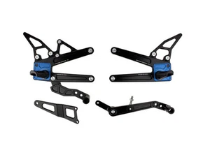 Yamaha YZF R1 R1M Driven Racing TT Adjustable Position Rearsets Footrests - Picture 1 of 1