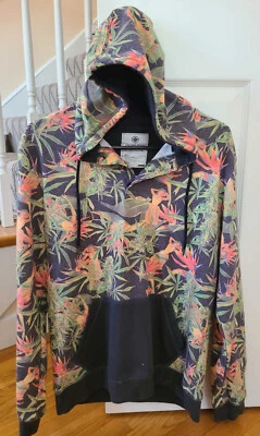 SUDADERA CON CAPUCHA ON THE BYAS Cannabis & Hawaiian Dancer - Talla Mediana - Excelente Foto 1 de 4