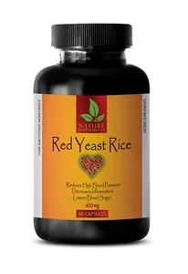apoyo a la presión arterial - Arroz Orgánico de Levadura Roja 600mg - suplemento de colesterol - Imagen 1 de 12