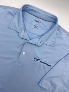 Johnnie O Men's Light Blue Polo Short Sleeve SZ XL Embroidered Golf - Picture 1 of 11