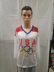 Maglia Olimpica Vintage Squadra USA General Mills M - Foto 1 di 8