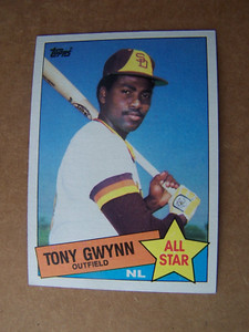 1985 Topps Baseball Card All Star Set Break Tony Gwynn San Diego Padres #717