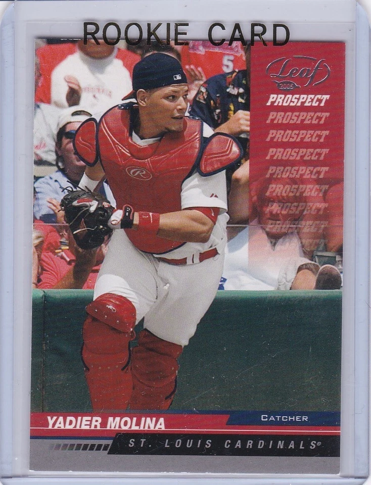 YADIER MOLINA ROOKIE CARD St. Louis Cardinals Baseball LEAF PROSPECT $$ RC! - Image 1 of 2