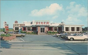 Holiday Grill Diner Restaurant Long Island New York Autos postcard KP1 - Picture 1 of 2