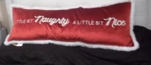 NEW Christmas Extra Large Multi Purpose Modern Cushion Pillow red/white  - Picture 1 of 3