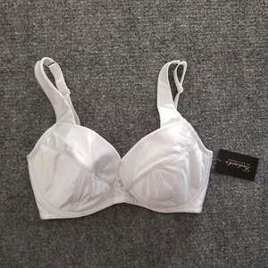 New Frederick's of Hollywood Va Va Voom Bra 34F Satin White Wide Strap -POWT * - Picture 1 of 11