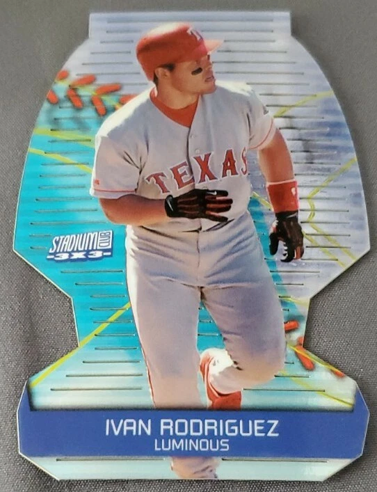 2000 Stadium Club 3x3 Ivan Rodriguez Luminous HOF - Image 1 of 1