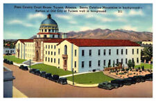 Postcard COURT HOUSE SCENE Tucson Arizona AZ AP1912