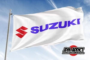 Bandera de taller de garaje estilo Suzuki JDM - 150 x 90 cm - 3 x 5 pies JDM Nobori - Imagen 1 de 7