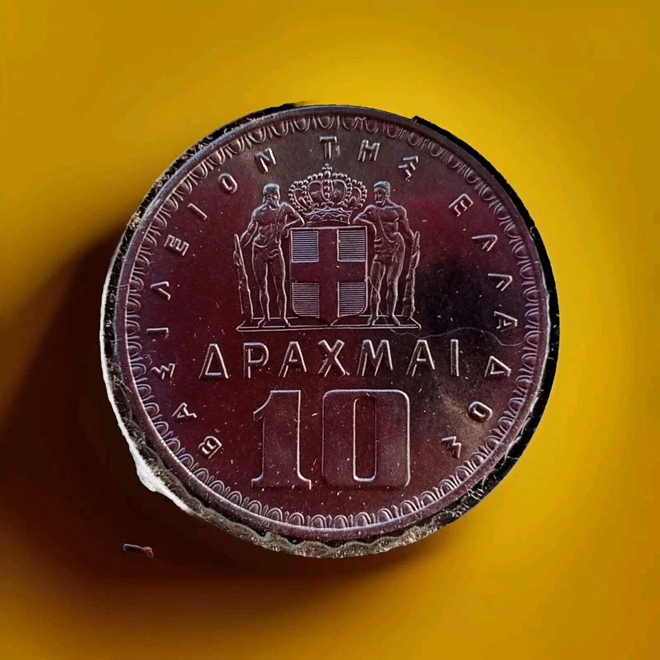 1959  Greek 10 Drachmas Coin In Beautiful Proof Condition. - Image 1 of 4