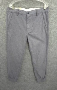 Pantalone Levi's Chino Jogger Uomo 33x30 Mid Rise Gamba Conica Polsino Elastico Blu Nuovo con etichette - Foto 1 di 19