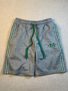 Pantalones Cortos Marshall Thundering Herd Premium Hombres Pequeños Gris Polar Cordón Pull On - Imagen 1 de 9