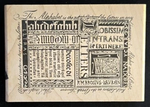 Stampers Anonymous Rubber Stamp Sayings in Differnt Language Square Collage - Picture 1 of 2