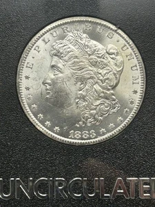 Dólar de plata Morgan 1883 CC GSA Hoard Carson City BU/MS $1 con caja y certificado de autenticidad #2 - Imagen 1 de 21