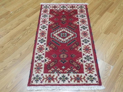 Bohemian Rug, Oushak Turkish Ushak Rug,Contemporary Design Rug 2x4 Ft - Image 1 of 4