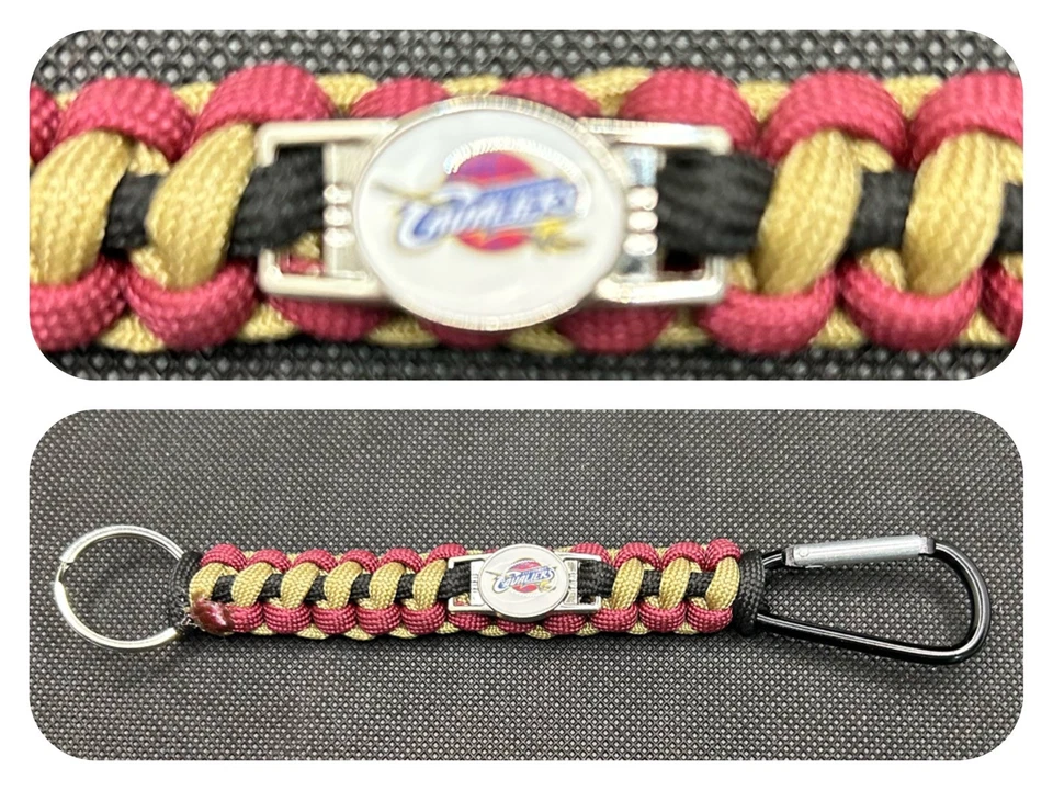 Cleveland Cavaliers Inspired Paracord/Survival Keychain - Image 1 of 1