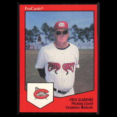 Fred Gladding #139 1989 ProCards Minor League Team Sets Columbus Mudcats Card NM - Image 1 of 3