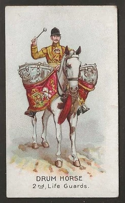 WILLS SCISSORS-DRUM HORSES 1909 (HORIZONTAL BACK)-#08- 2ND LIFE GUARDS  - Image 1 of 2