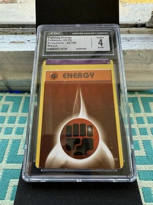 Pokémon Fighting Energy 96 XY Evolutions Extreme Miscut CGC 4 - Image 1 of 2