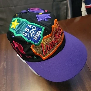 Sombrero estampado vintage años 90 olímpico patrocinador oficial de EE. UU. IRON KIDS PAN NUEVO CON ETIQUETAS - Imagen 1 de 12