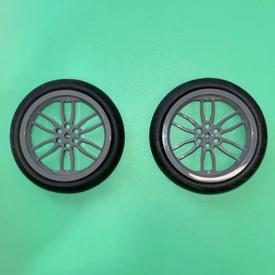 Lego 88517 XL Smooth Tires + Wheels technic bike bicycle motorcycle Lot Of 2 - Image 1 of 2