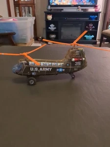 Vintage U.S.Army 160813 Toy Helicopter. Pressed Steel As Is - Picture 1 of 12