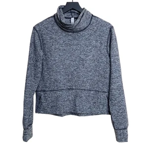 Lululemon Ready To Rulu Fleece Pullover Heathered Black Gray Womens Size 4 - Picture 1 of 7